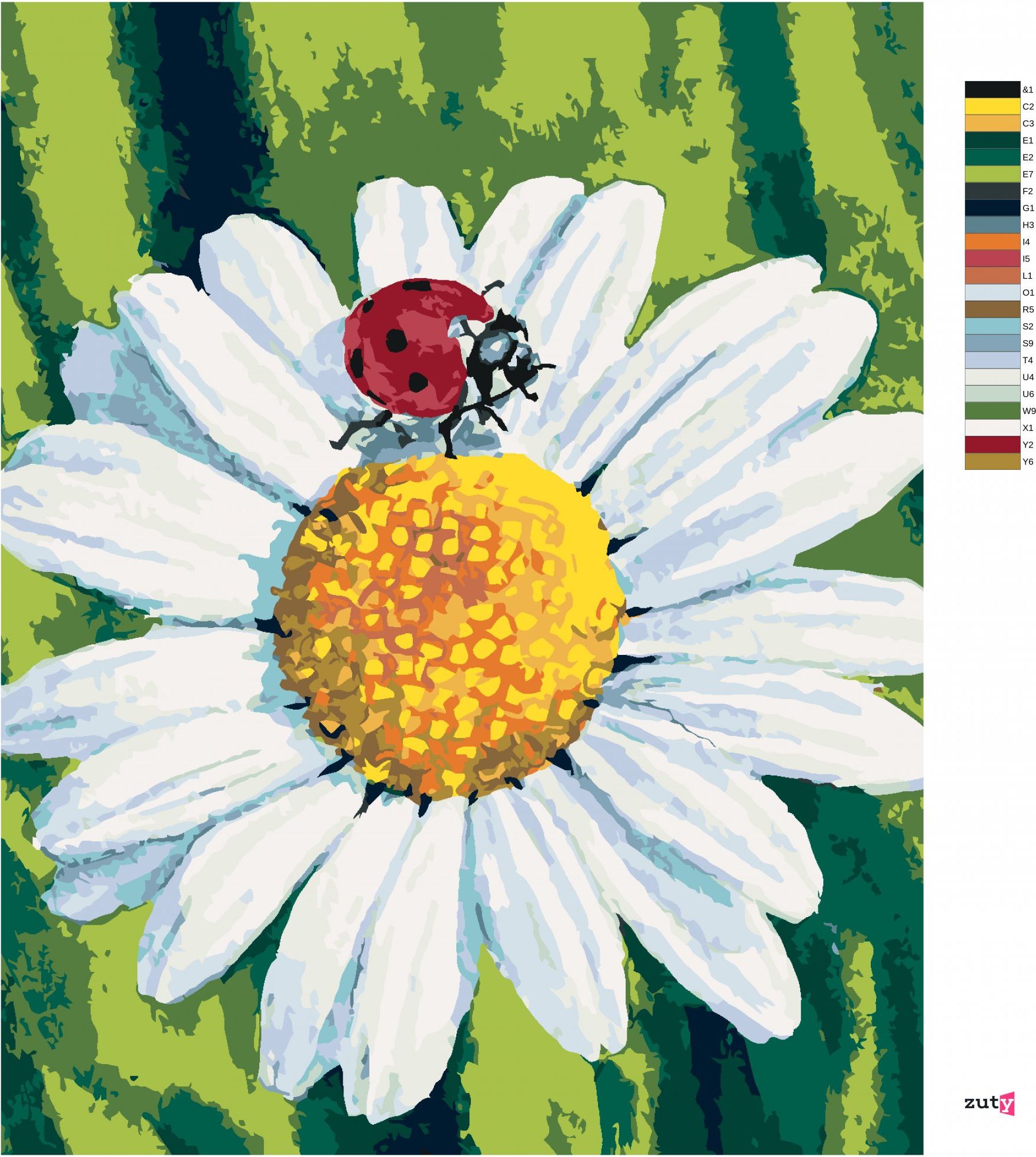 zuty Malování podle čísel - BERUŠKA NA HEŘMÁNKU - Rozměr: 40x50 cm, Rámování: Varianta: vypnuté plátno na rám - obrázek 2
