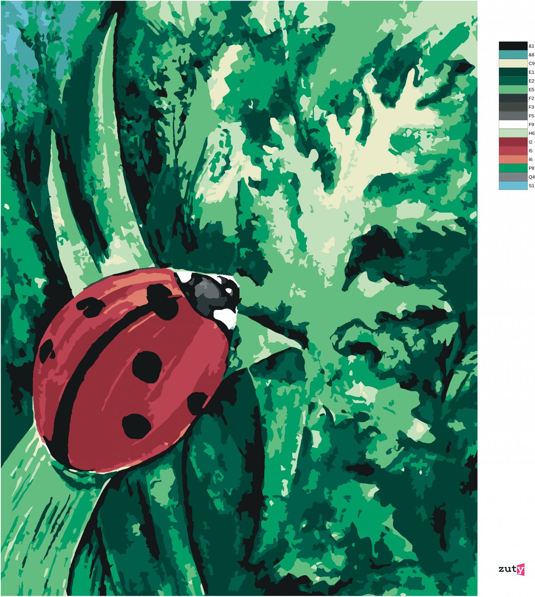 zuty Malování podle čísel - BERUŠKA NA TRÁVĚ - Rozměr: 40x50 cm, Rámování: Varianta: bez rámu a bez vypnutí plátna - obrázek 9