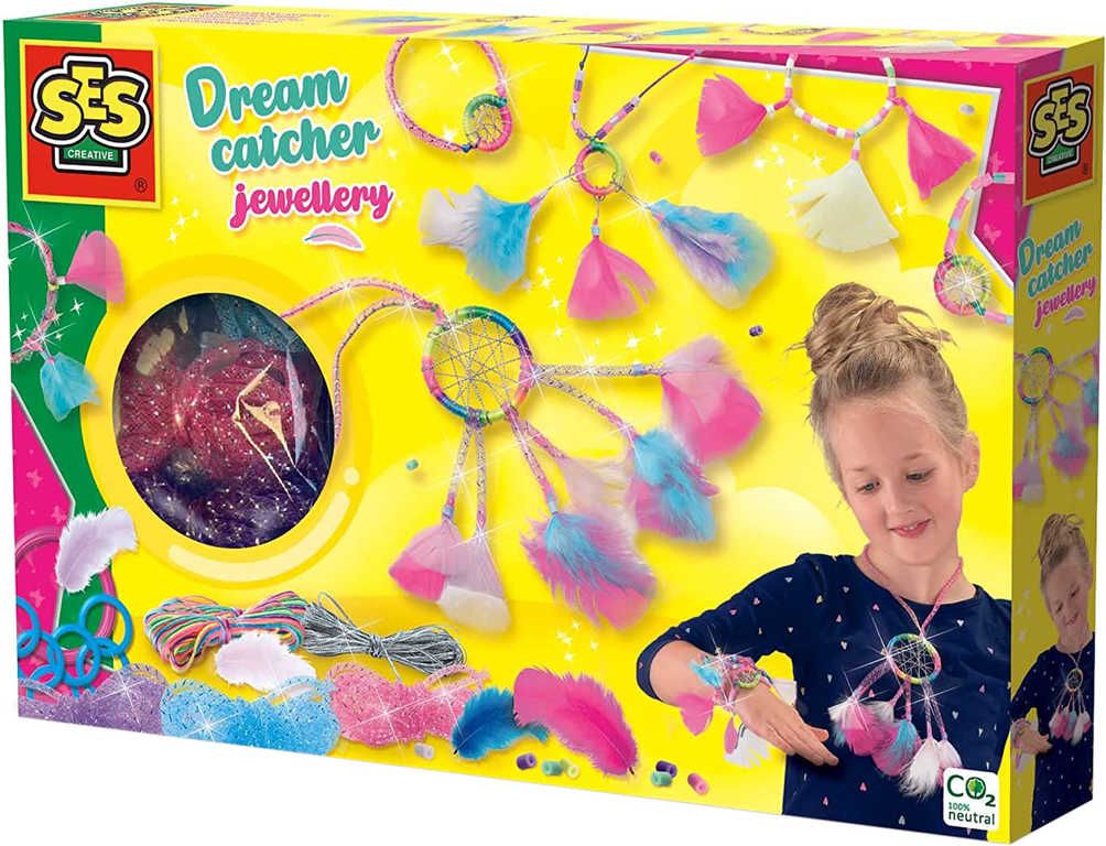 SES CREATIVE Výroba třpytivého lapače snů kreativní set s korálky 400ks - obrázek 1
