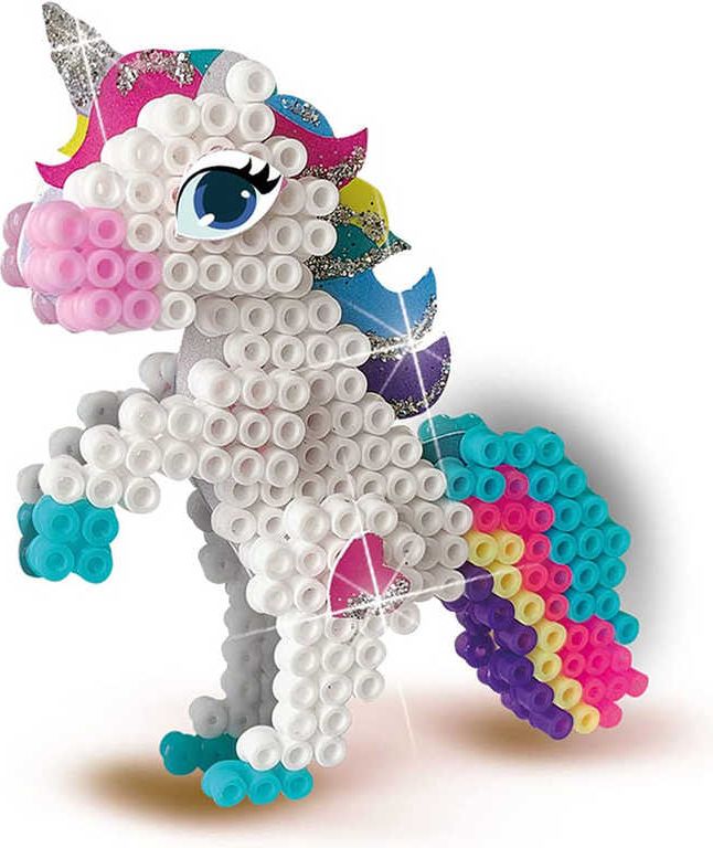 SES CREATIVE Beedz Jednorožci 3D zažehlovací korálky 1800ks kreativní set - obrázek 5