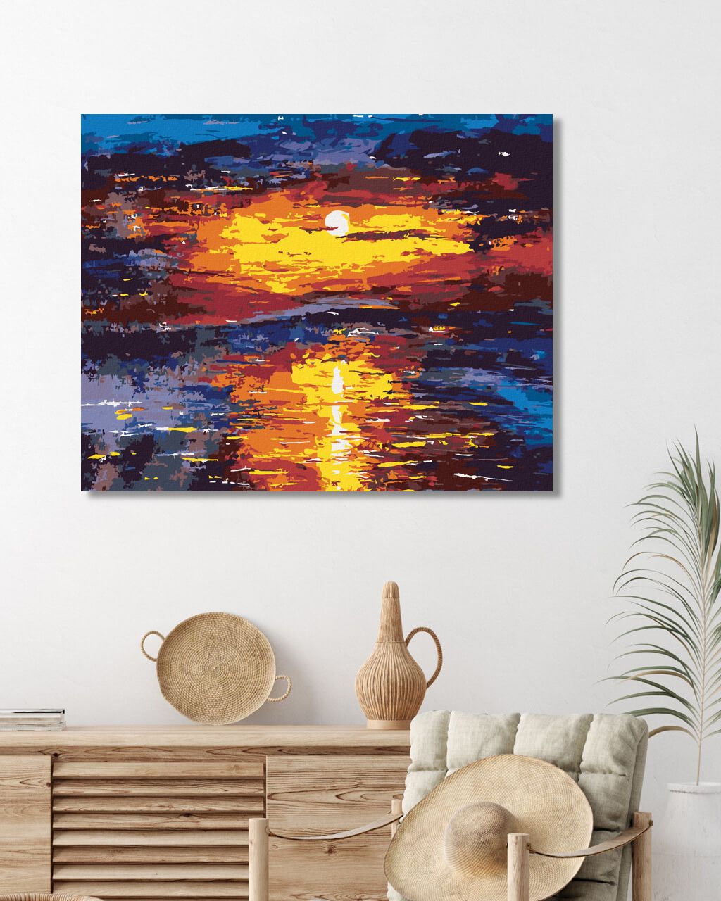 zuty Malování podle čísel - BAREVNÝ ZÁPAD SLUNCE - Rozměr: 40x50 cm, Rámování: Varianta: vypnuté plátno na rám - obrázek 7
