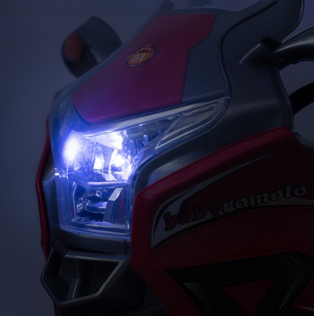 Dětská elektrická motorka Baby Mix RACER Varianta: bílá - obrázek 11