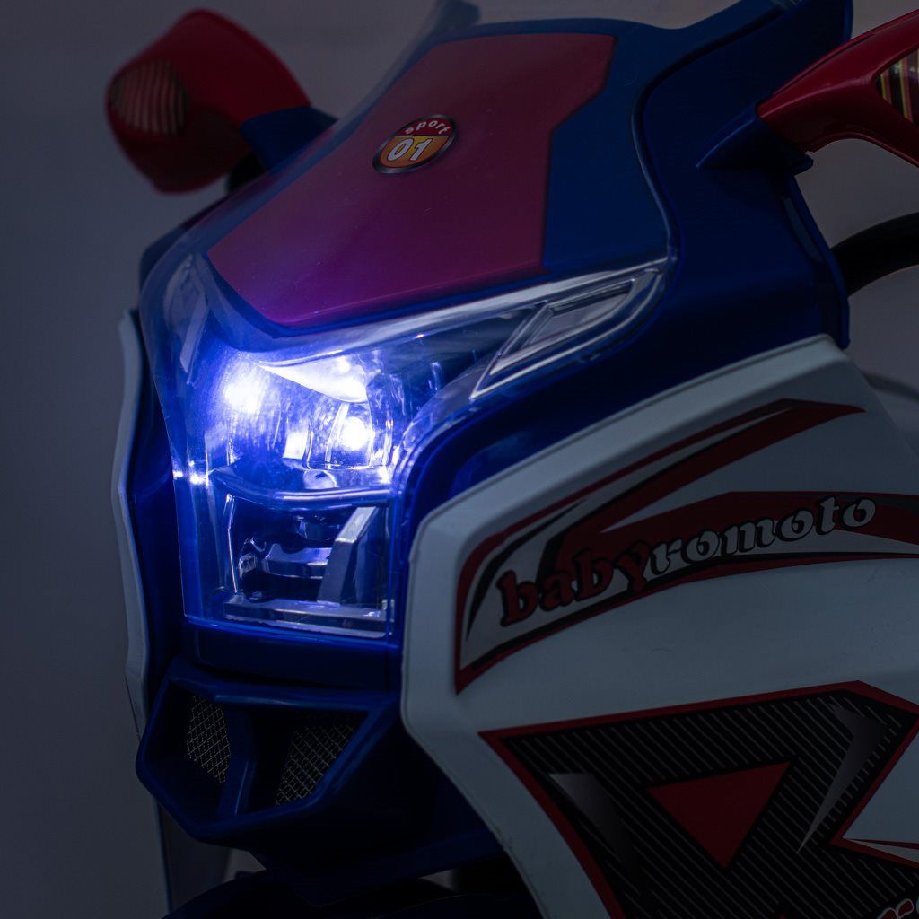 Dětská elektrická motorka Baby Mix RACER Varianta: bílá - obrázek 20
