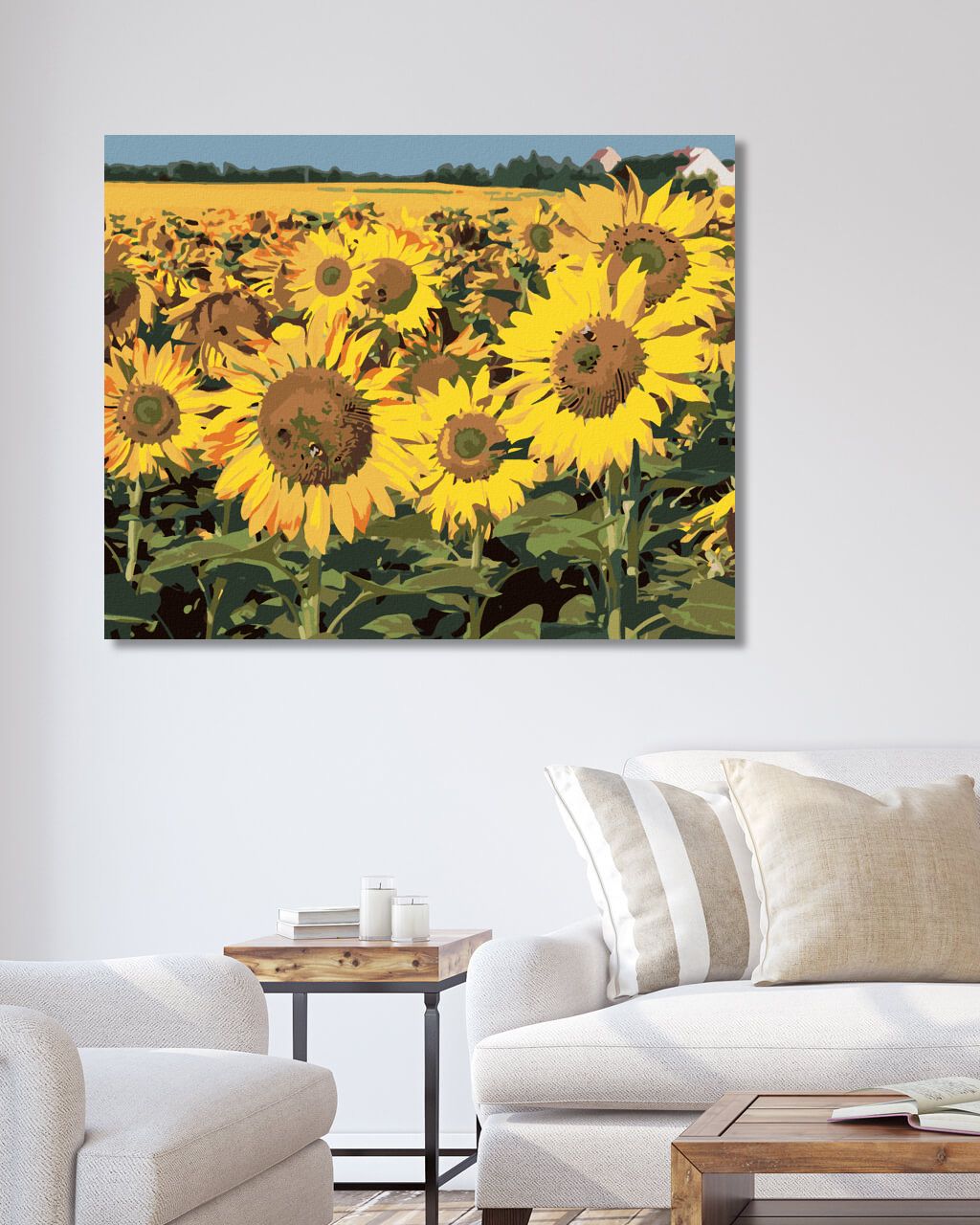 zuty Malování podle čísel - SLUNEČNICE NA POLI 2 - Rozměr: 40x50 cm, Rámování: Varianta: bez rámu a bez vypnutí plátna - obrázek 10