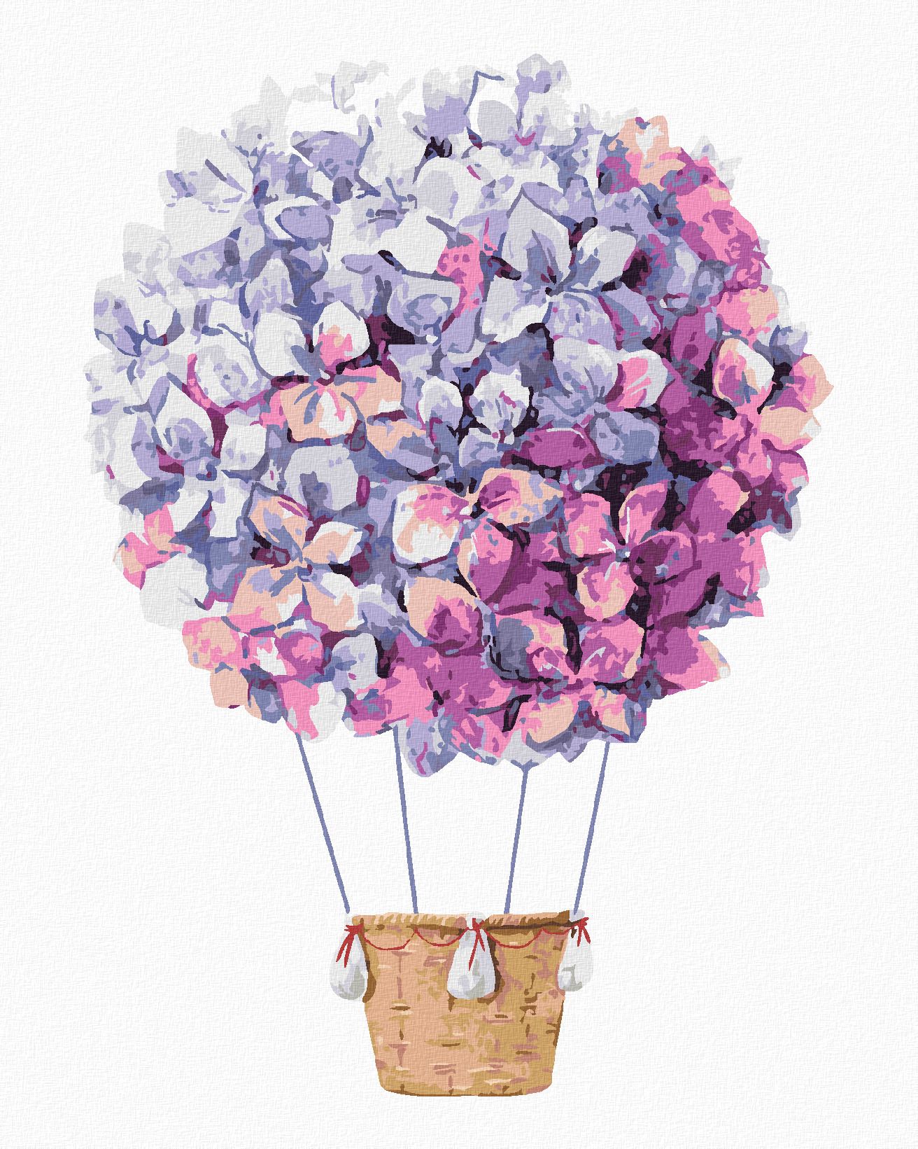 zuty Malování podle čísel - ŠEŘÍKOVÝ BALÓN - Rozměr: 40x50 cm, Rámování: Varianta: bez rámu a bez vypnutí plátna - obrázek 1