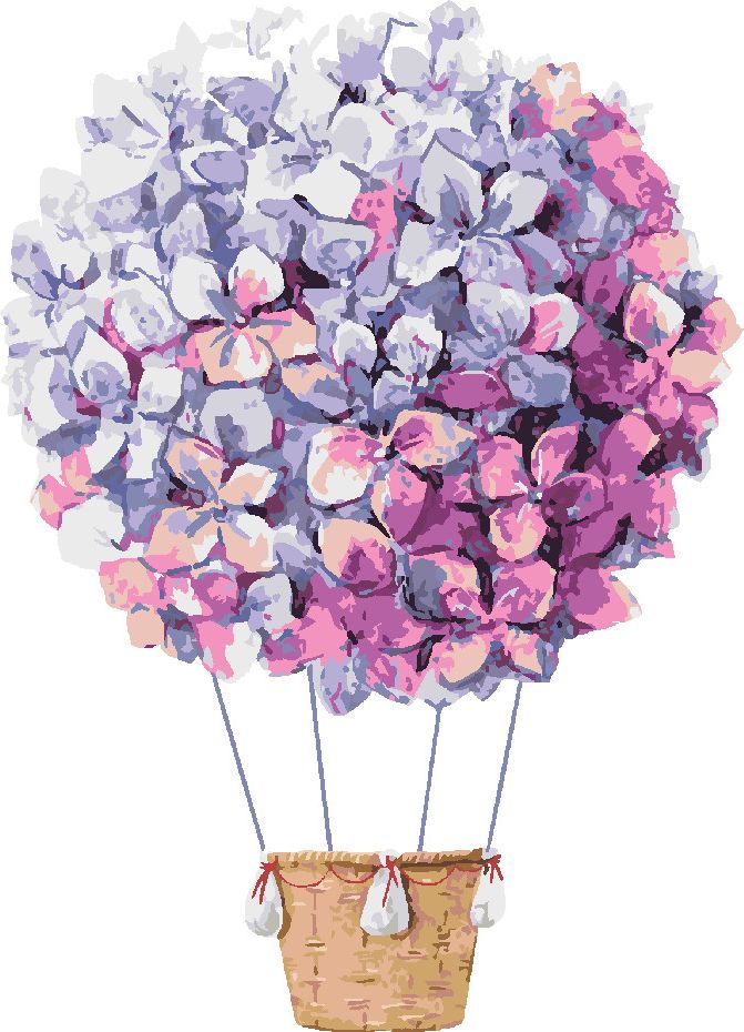 zuty Malování podle čísel - ŠEŘÍKOVÝ BALÓN - Rozměr: 40x50 cm, Rámování: Varianta: bez rámu a bez vypnutí plátna - obrázek 4