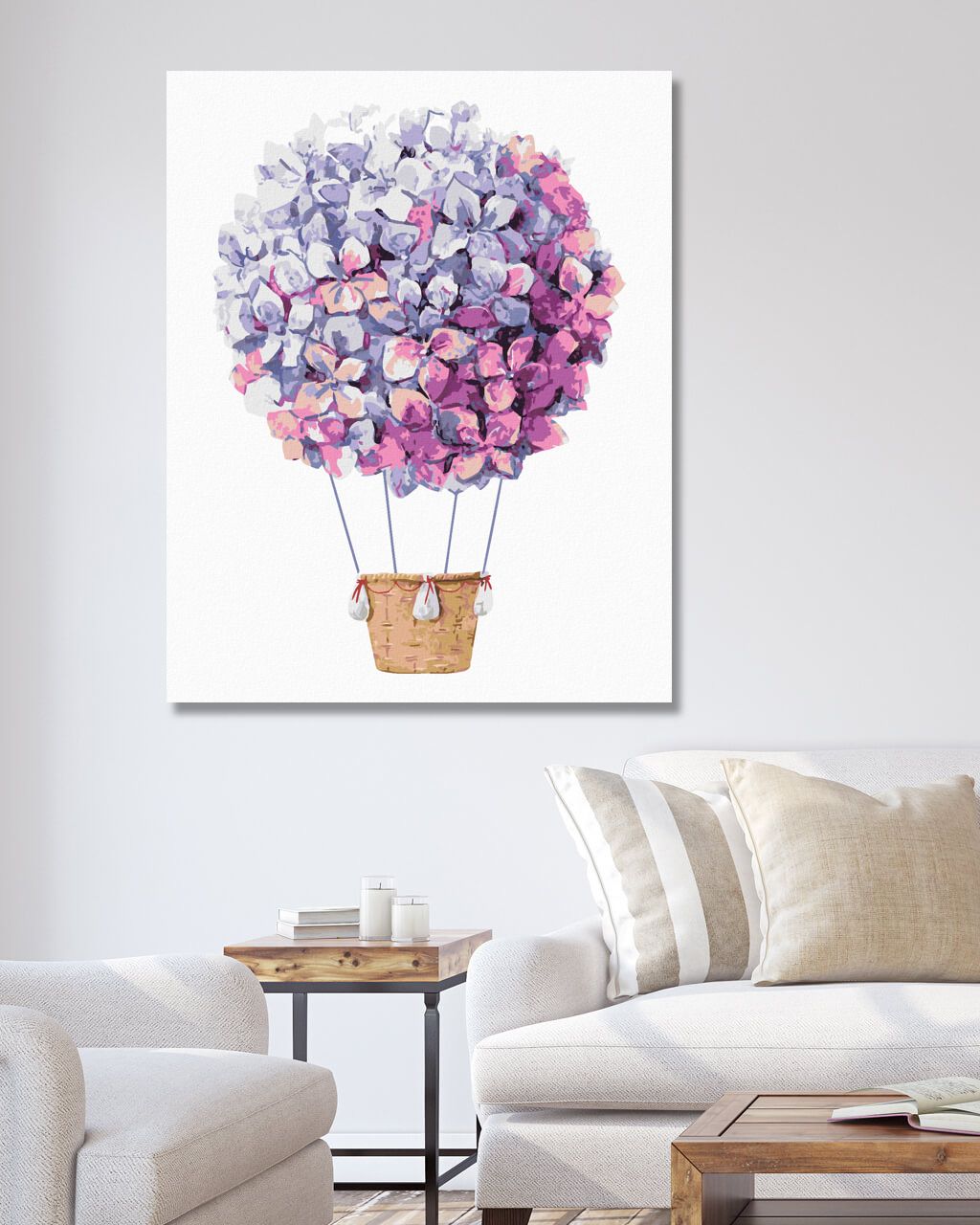 zuty Malování podle čísel - ŠEŘÍKOVÝ BALÓN - Rozměr: 40x50 cm, Rámování: Varianta: vypnuté plátno na rám - obrázek 5