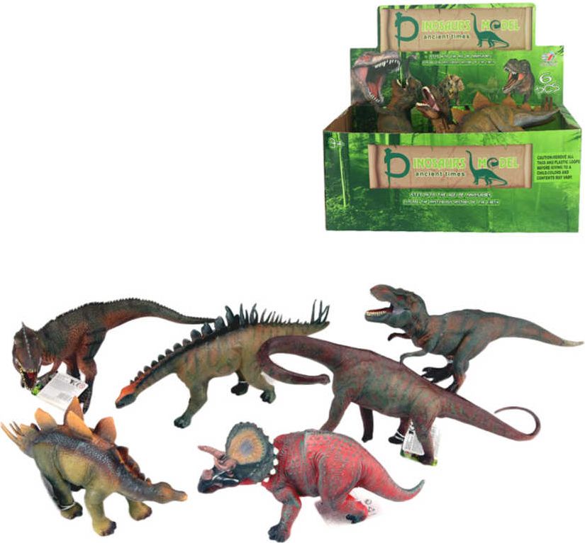 Zvířata dinosauři 21-28cm plastové figurky zvířátka 6 druhů - obrázek 1