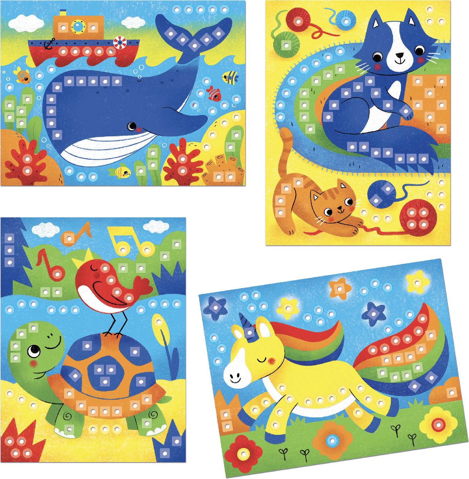 Quercetti 0862 Fantacolor Cards Zvířata - obrázek 3