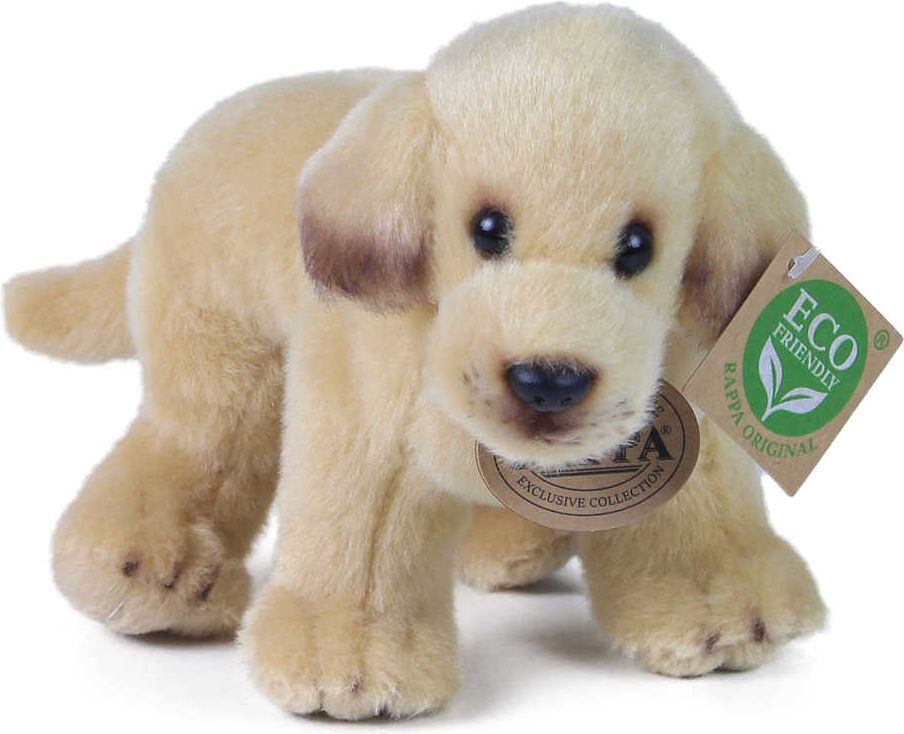PLYŠ Pes labrador světlý 20cm stojící Eco-Friendly *PLYŠOVÉ HRAČKY* - obrázek 3