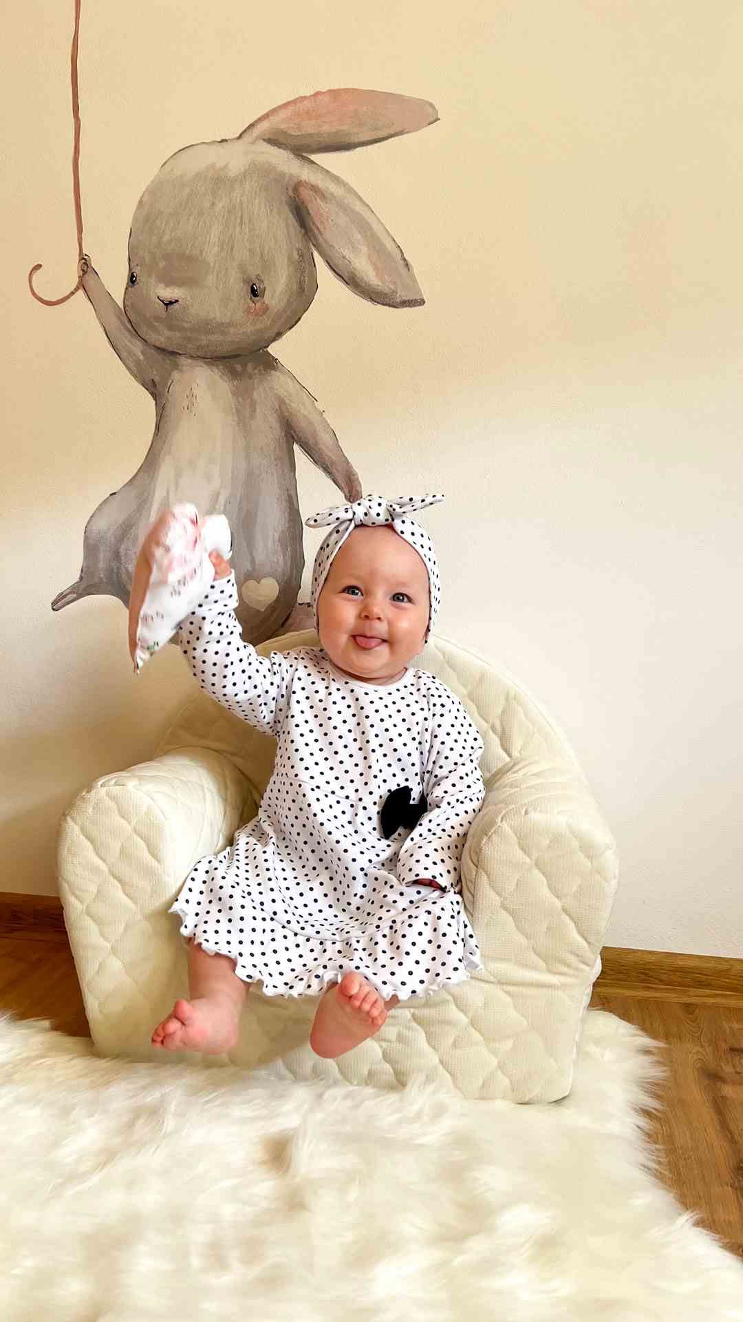 Kojenecké bavlněné šatičky s čelenkou New Baby Teresa Varianta: bílá/56 (0-3m) - obrázek 35