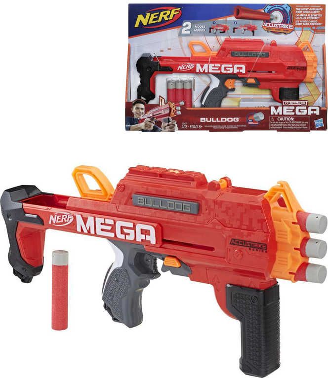 HASBRO NERF Mega Bulldog set blaster + 6 šipek AccuStrike - obrázek 1