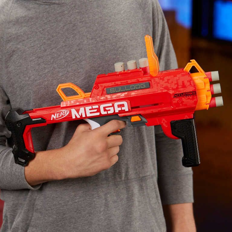 HASBRO NERF Mega Bulldog set blaster + 6 šipek AccuStrike - obrázek 2
