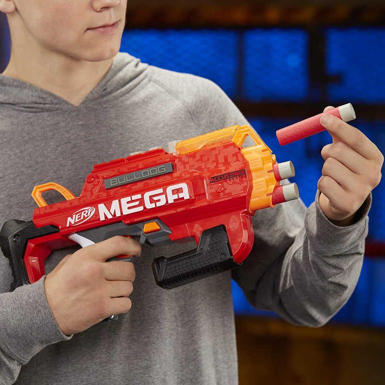HASBRO NERF Mega Bulldog set blaster + 6 šipek AccuStrike - obrázek 3