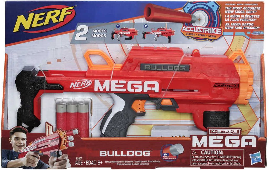 HASBRO NERF Mega Bulldog set blaster + 6 šipek AccuStrike - obrázek 4