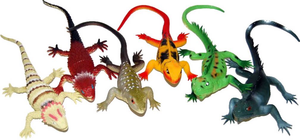 Zvířata ještěrky 32cm plastové figurky zvířátka pískací 6 druhů - obrázek 1