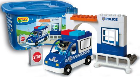 Androni Unico Policejní stanice 42 dílků - obrázek 1