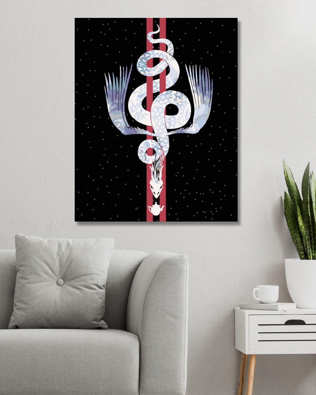 zuty Malování podle čísel - ILUSTRACE OKAMIE (FANTASTICKÁ ZVÍŘATA) - Rozměr: 40x50 cm, Rámování: Varianta: bez rámu a bez vypnutí plátna - obrázek 8