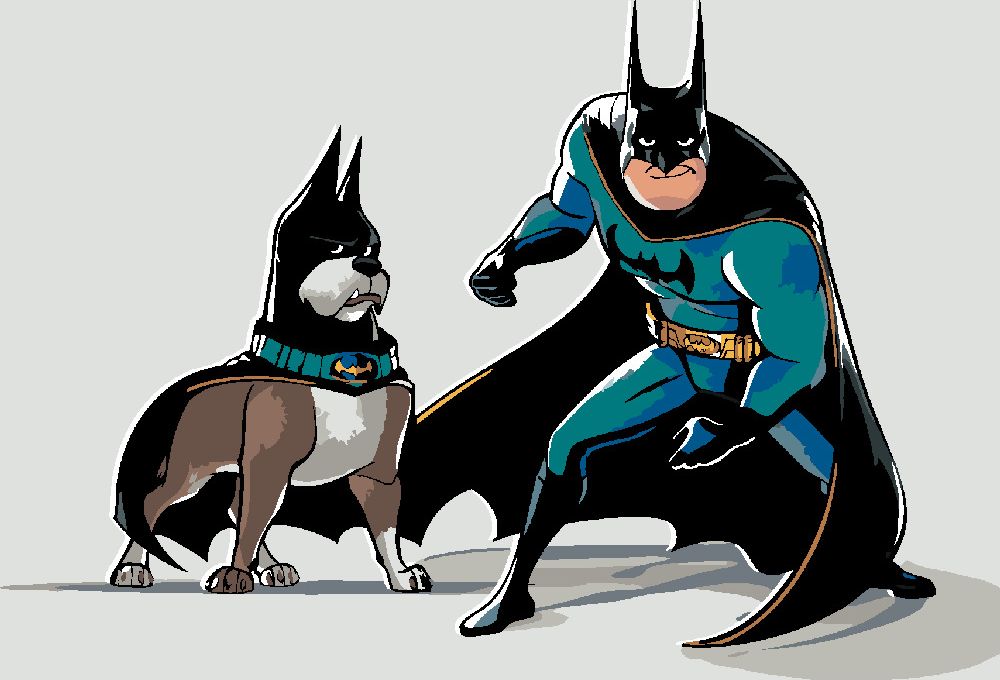 zuty Malování podle čísel - BATMANŮV NEJLEPŠÍ PŘÍTEL (DC LIGA SUPERMAZLÍČKŮ) - Rozměr: 40x50 cm, Rámování: Varianta: bez rámu a bez vypnutí plátna - obrázek 10