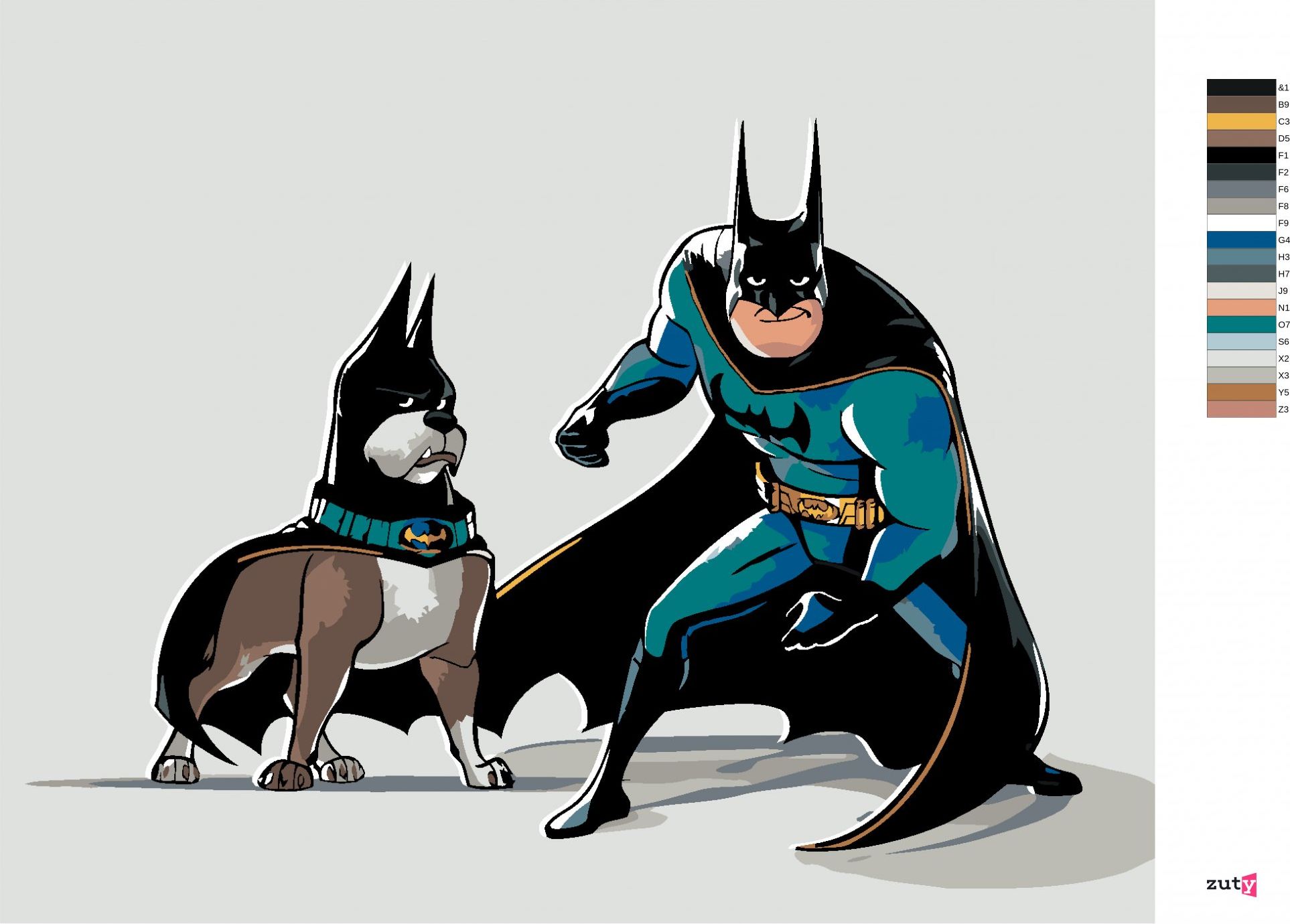zuty Malování podle čísel - BATMANŮV NEJLEPŠÍ PŘÍTEL (DC LIGA SUPERMAZLÍČKŮ) - Rozměr: 40x50 cm, Rámování: Varianta: vypnuté plátno na rám - obrázek 6