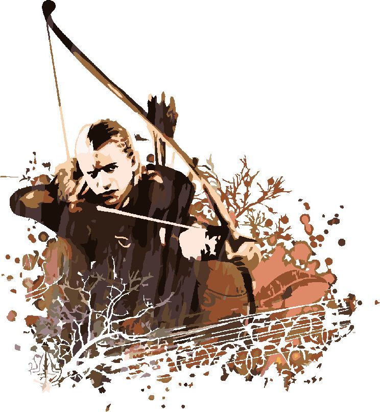 zuty Malování podle čísel - MALOVANÝ LEGOLAS (PÁN PRSTENŮ) - Rozměr: 40x50 cm, Rámování: Varianta: bez rámu a bez vypnutí plátna - obrázek 8