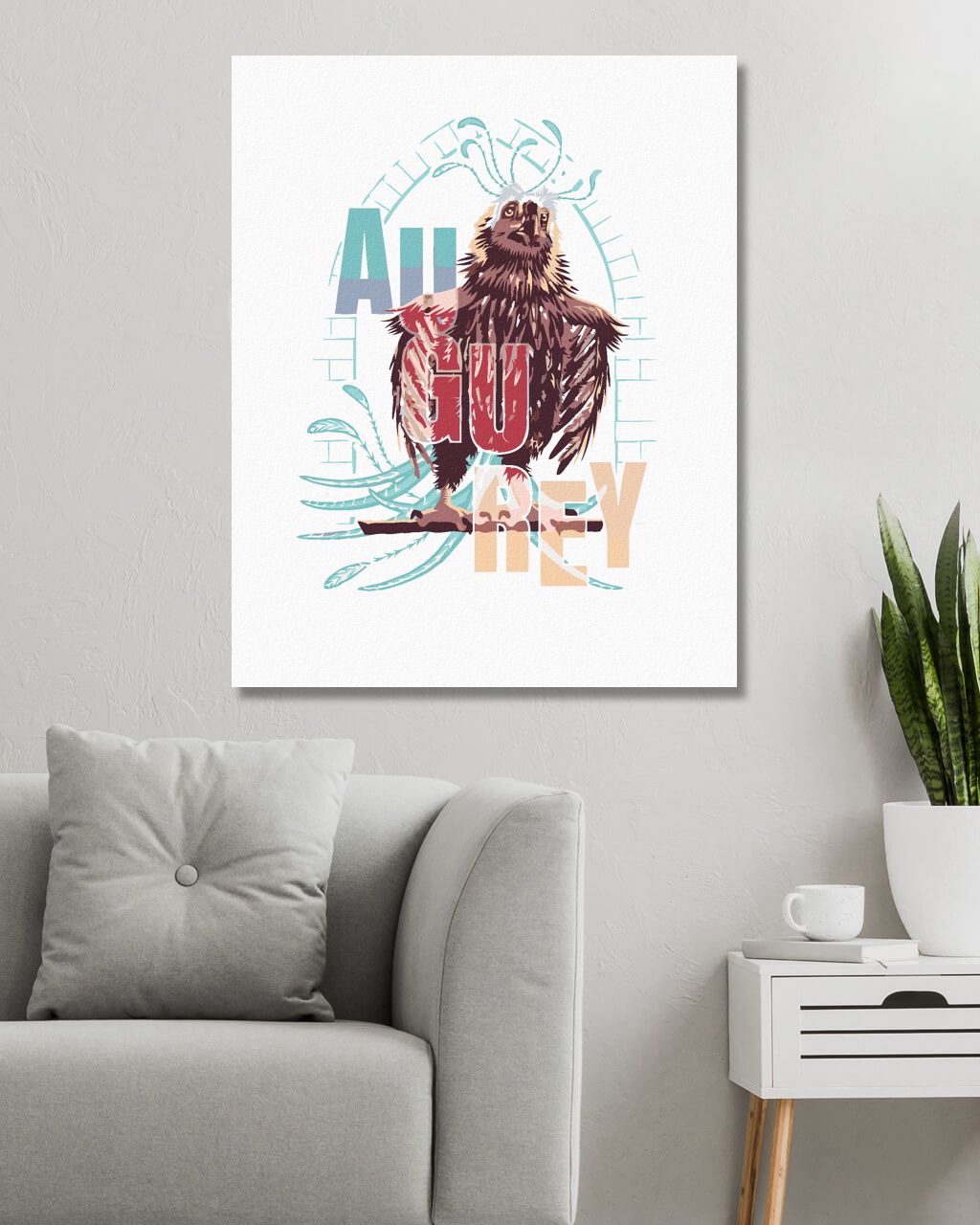zuty Malování podle čísel - ILUSTRACE AUGURON (FANTASTICKÁ ZVÍŘATA) - Rozměr: 40x50 cm, Rámování: Varianta: vypnuté plátno na rám - obrázek 8