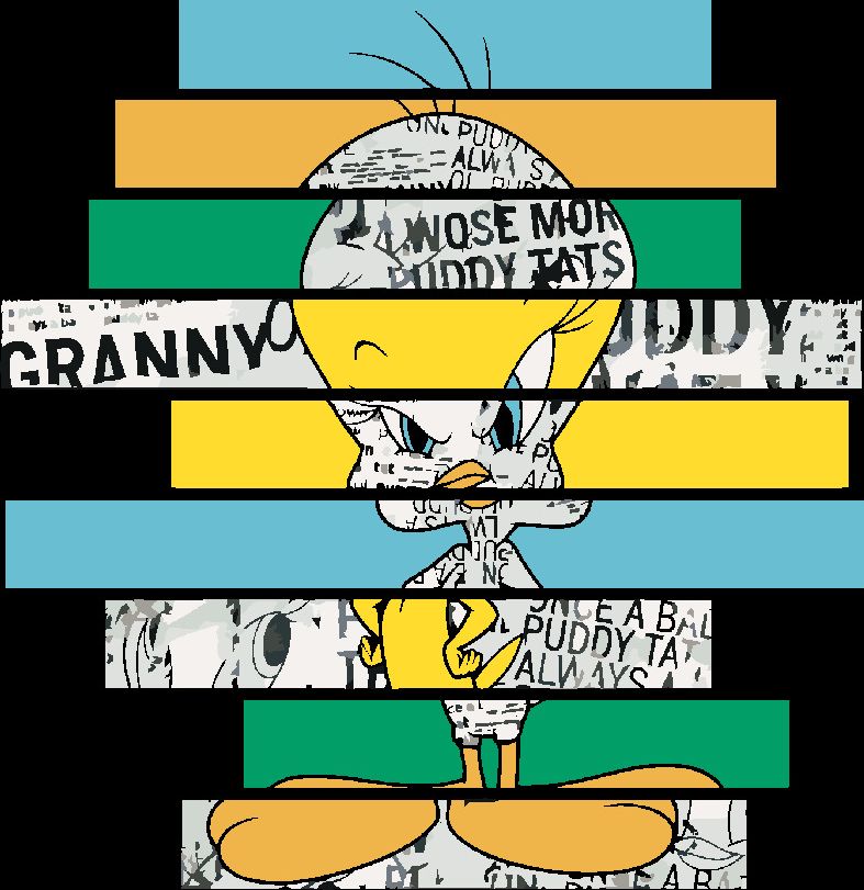 zuty Malování podle čísel - TWEETY NOVINY (LOONEY TUNES) - Rozměr: 40x50 cm, Rámování: Varianta: vypnuté plátno na rám - obrázek 9