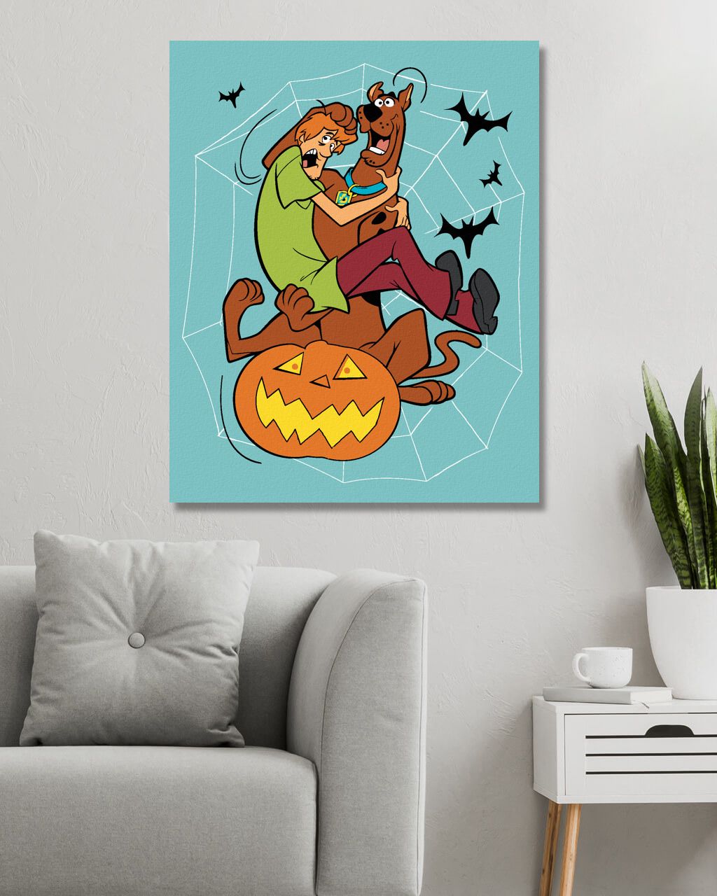 zuty Malování podle čísel - SHAGGY A SCOOBY-DOO NA DÝNI - Rozměr: 40x50 cm, Rámování: Varianta: vypnuté plátno na rám - obrázek 10