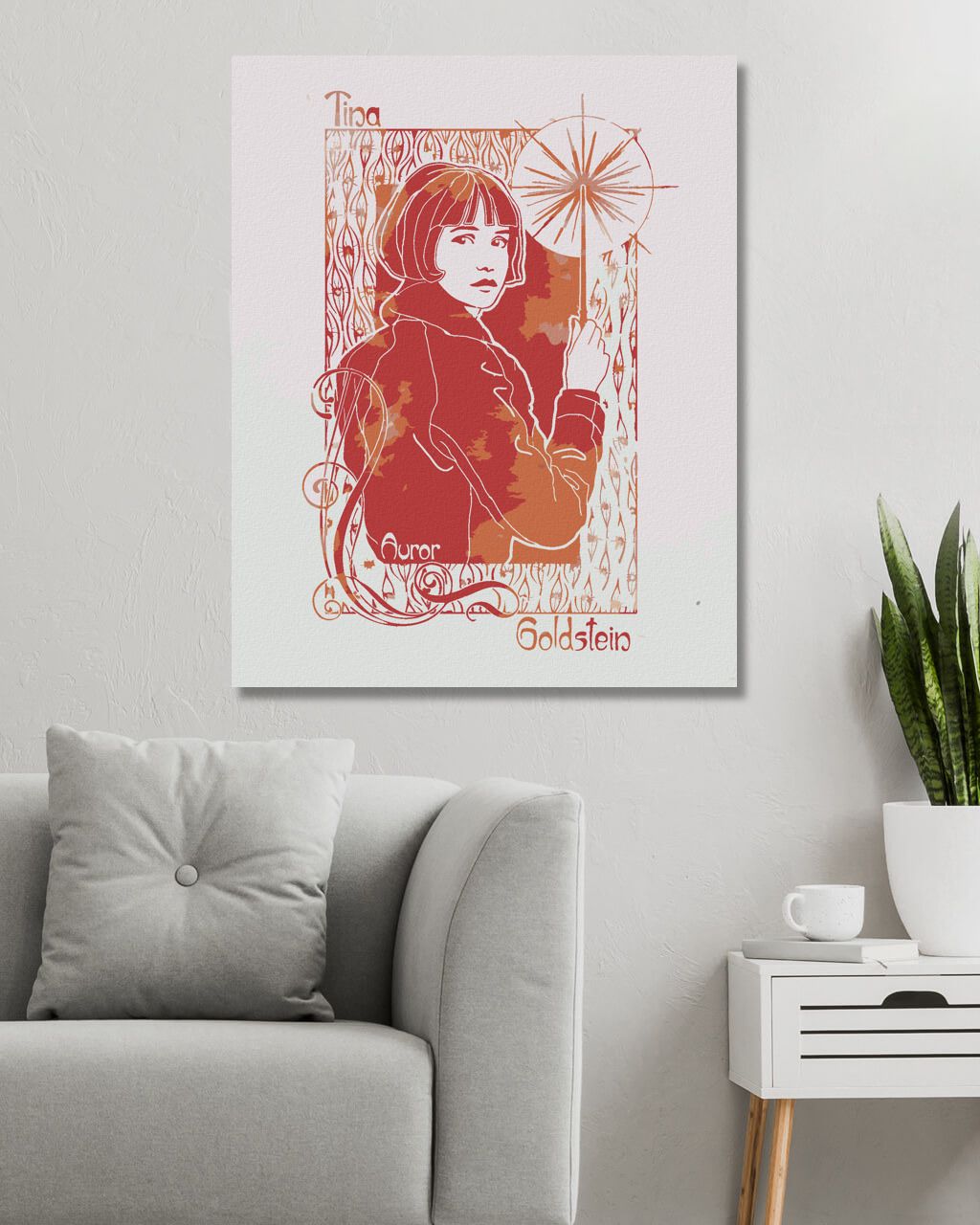 zuty Malování podle čísel - SECESNÍ TINA GOLDSTEIN (FANTASTICKÁ ZVÍŘATA) - Rozměr: 40x50 cm, Rámování: Varianta: vypnuté plátno na rám - obrázek 6