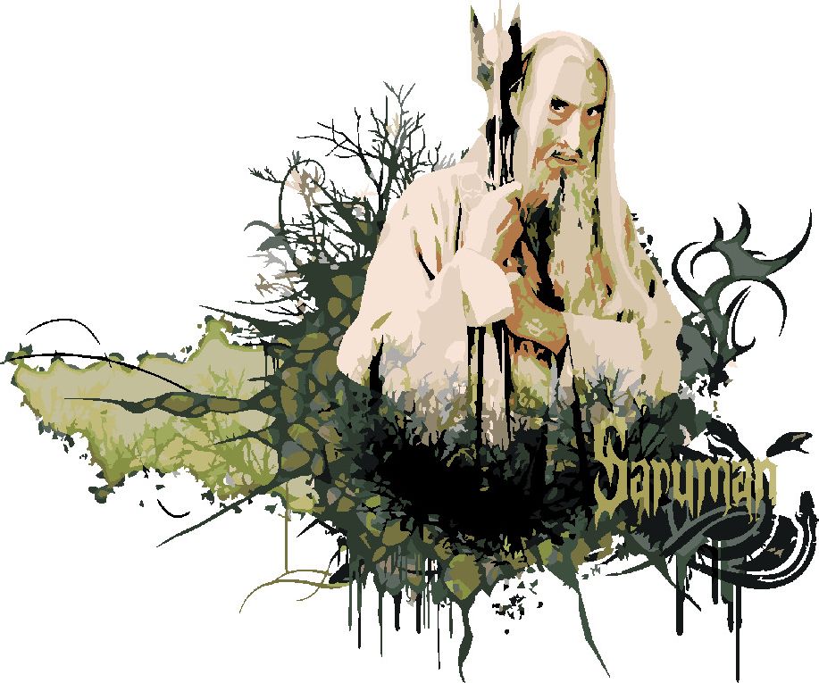 zuty Malování podle čísel - MALOVANÝ SARUMAN (PÁN PRSTENŮ) - Rozměr: 40x50 cm, Rámování: Varianta: vypnuté plátno na rám - obrázek 5