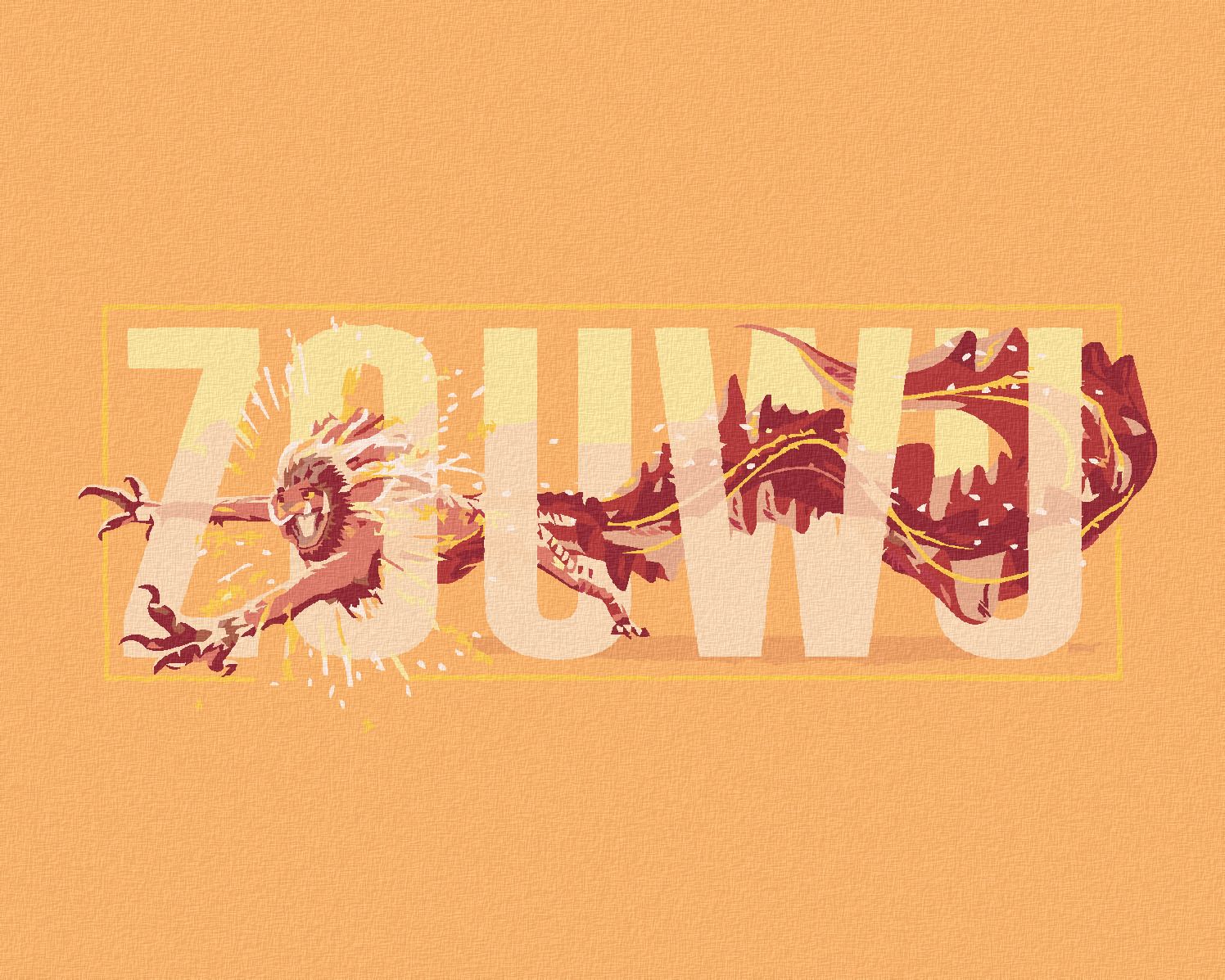zuty Malování podle čísel - ILUSTRACE HŘIVOUN (FANTASTICKÁ ZVÍŘATA) - Rozměr: 40x50 cm, Rámování: Varianta: vypnuté plátno na rám - obrázek 1