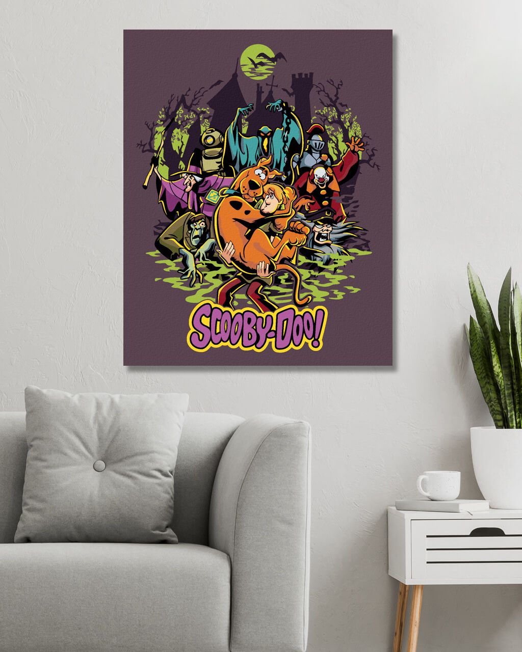 zuty Malování podle čísel - SHAGGY, SCOOBY-DOO A PŘÍŠERY - Rozměr: 40x50 cm, Rámování: Varianta: bez rámu a bez vypnutí plátna - obrázek 8