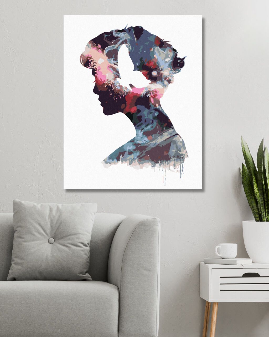 zuty Malování podle čísel - SILUETA QUEENIE GOLDSTEINOVÁ (FANTASTICKÁ ZVÍŘATA) - Rozměr: 40x50 cm, Rámování: Varianta: bez rámu a bez vypnutí plátna - obrázek 4