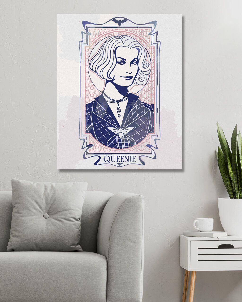 zuty Malování podle čísel - SECESNÍ QUEENIE (FANTASTICKÁ ZVÍŘATA) - Rozměr: 40x50 cm, Rámování: Varianta: bez rámu a bez vypnutí plátna - obrázek 3