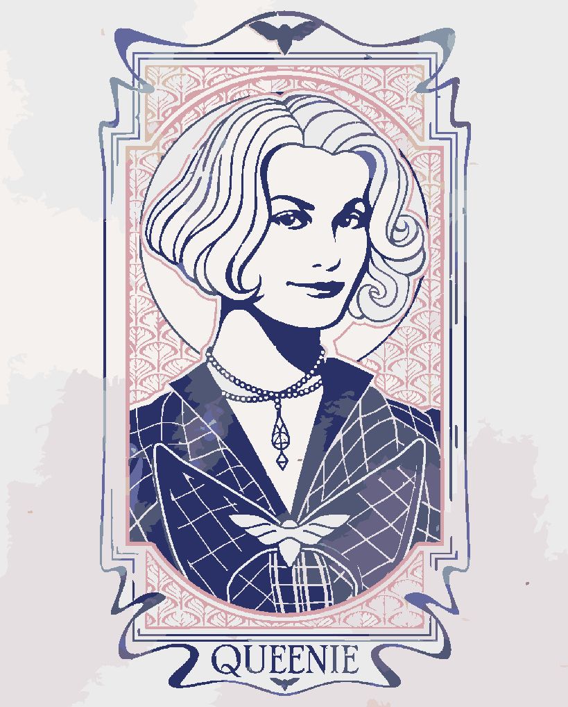 zuty Malování podle čísel - SECESNÍ QUEENIE (FANTASTICKÁ ZVÍŘATA) - Rozměr: 40x50 cm, Rámování: Varianta: vypnuté plátno na rám - obrázek 5