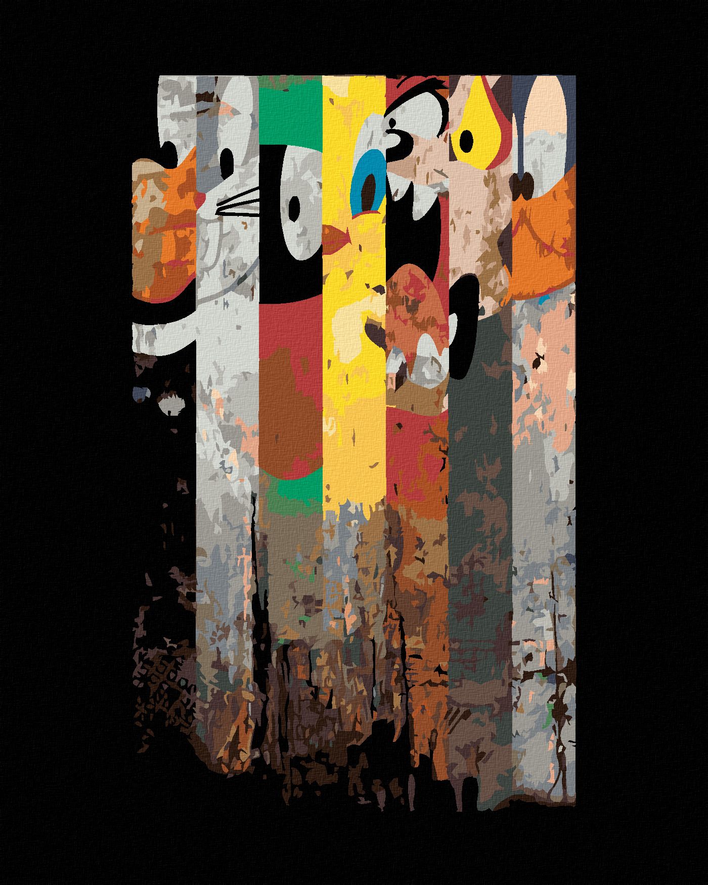 zuty Malování podle čísel - LOONEY TUNES - Rozměr: 40x50 cm, Rámování: Varianta: vypnuté plátno na rám - obrázek 1