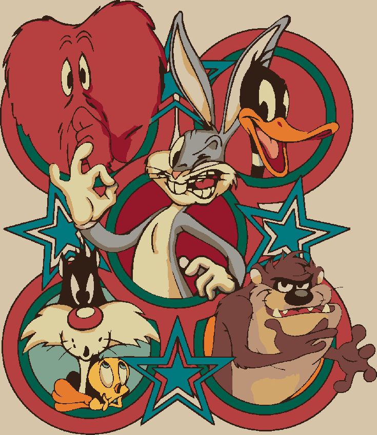 zuty Malování podle čísel - LOONEY TUNES RETRO PLAKÁT II - Rozměr: 40x50 cm, Rámování: Varianta: vypnuté plátno na rám - obrázek 7