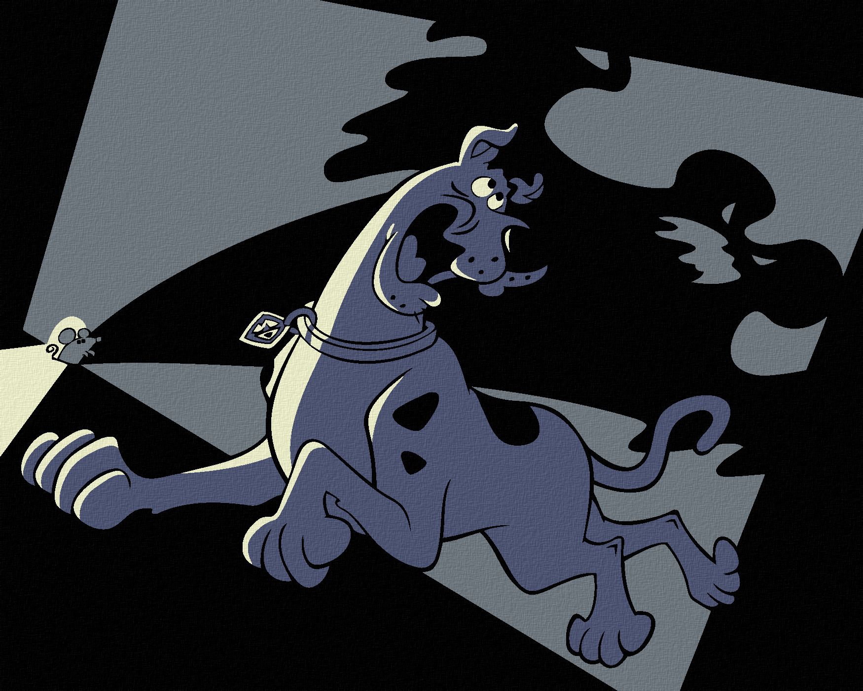 zuty Malování podle čísel - VYDĚŠENÝ SCOOBY-DOO - Rozměr: 40x50 cm, Rámování: Varianta: vypnuté plátno na rám - obrázek 1
