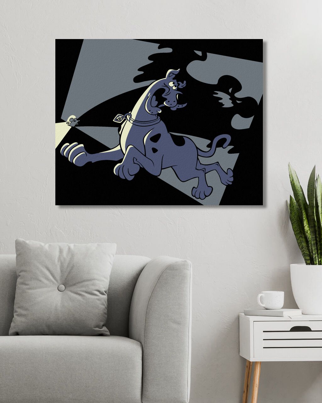 zuty Malování podle čísel - VYDĚŠENÝ SCOOBY-DOO - Rozměr: 40x50 cm, Rámování: Varianta: vypnuté plátno na rám - obrázek 8