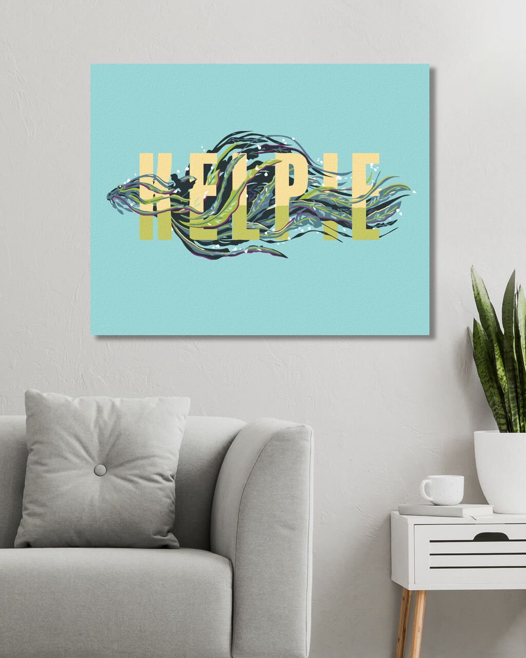 zuty Malování podle čísel - ILUSTRACE KELPIE (FANTASTICKÁ ZVÍŘATA) - Rozměr: 40x50 cm, Rámování: Varianta: bez rámu a bez vypnutí plátna - obrázek 3