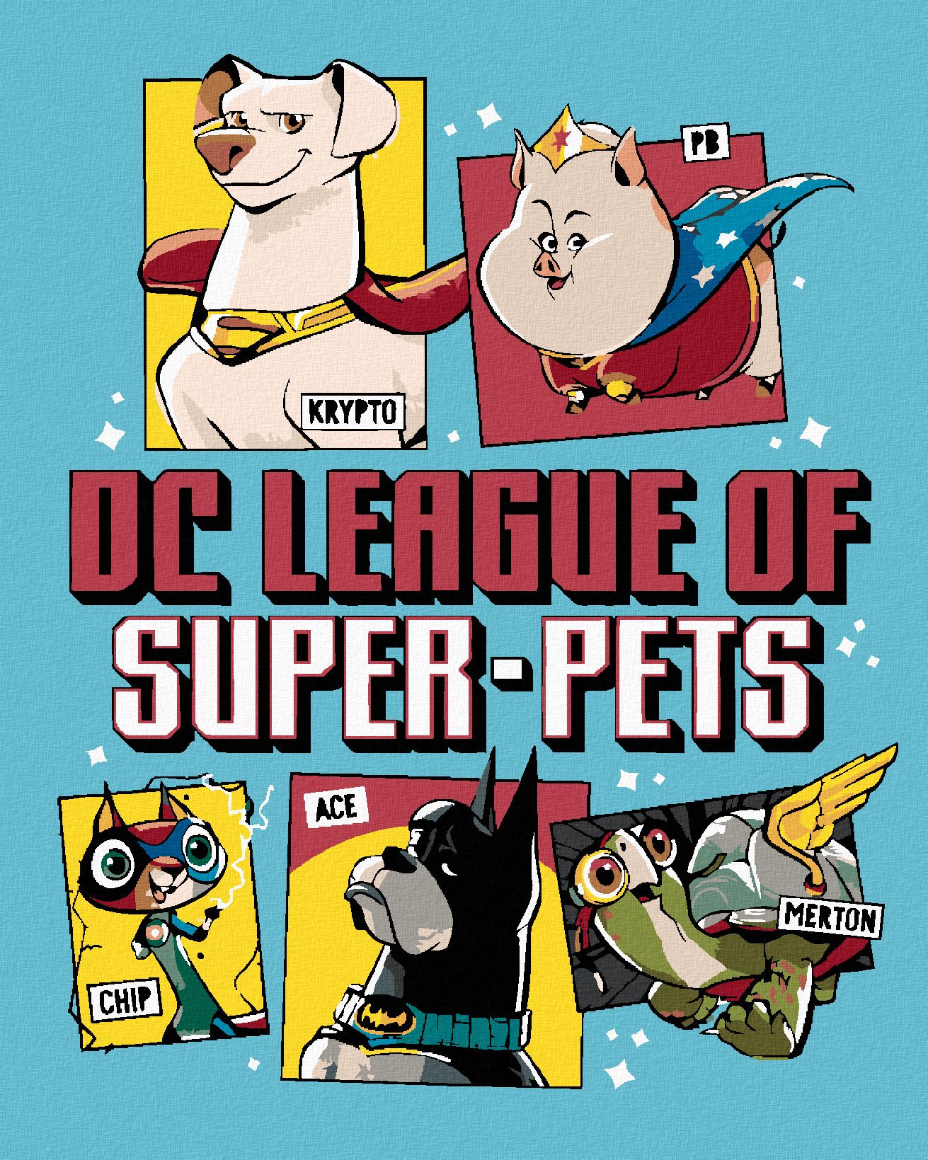 zuty Malování podle čísel - DC LIGA SUPERMAZLÍČKŮ PLAKÁT II - Rozměr: 40x50 cm, Rámování: Varianta: bez rámu a bez vypnutí plátna - obrázek 1