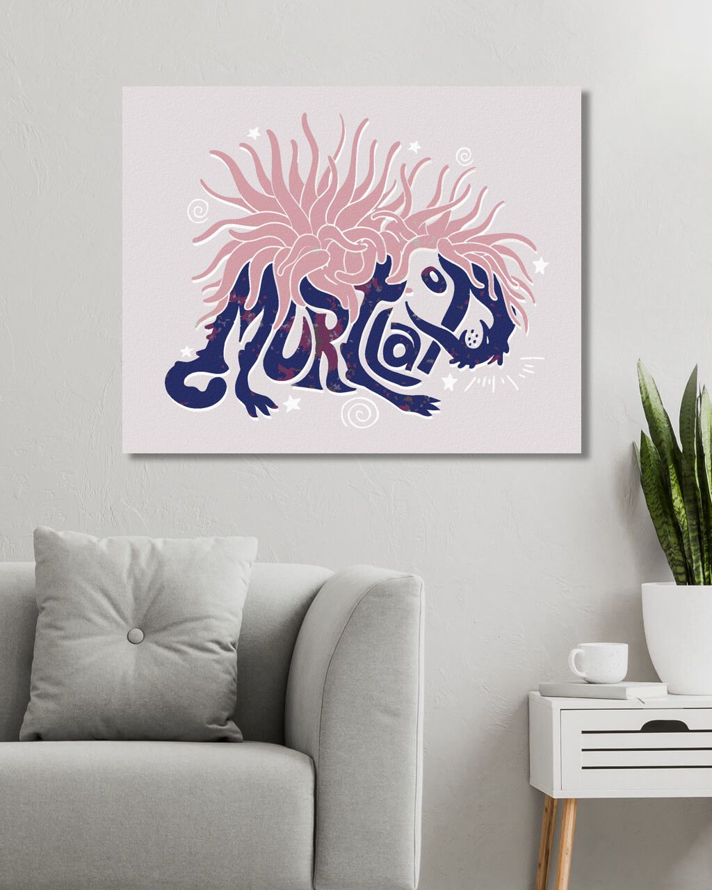 zuty Malování podle čísel - ILUSTRACE HRBOUN (FANTASTICKÁ ZVÍŘATA) - Rozměr: 40x50 cm, Rámování: Varianta: vypnuté plátno na rám - obrázek 8