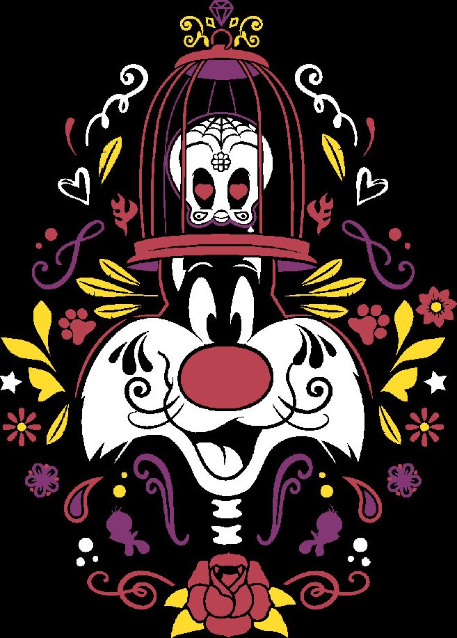 zuty Malování podle čísel - SYLVESTR A TWEETY ORNAMENTY (LOONEY TUNES) - Rozměr: 40x50 cm, Rámování: Varianta: vypnuté plátno na rám - obrázek 7
