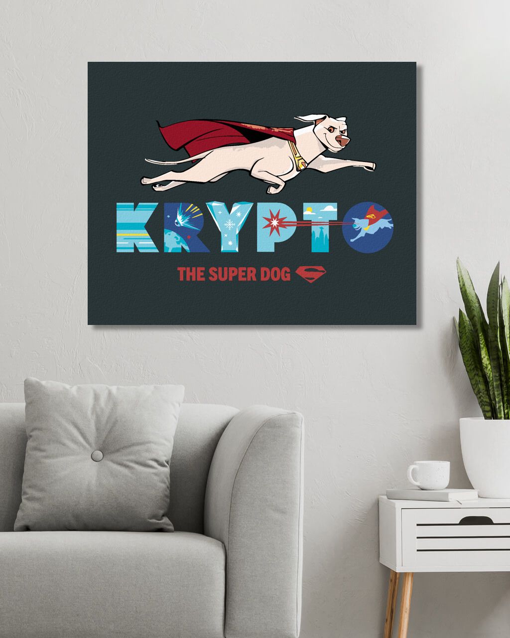 zuty Malování podle čísel - KRYPTO THE SUPERDOG (DC LIGA SUPERMAZLÍČKŮ) - Rozměr: 40x50 cm, Rámování: Varianta: vypnuté plátno na rám - obrázek 3