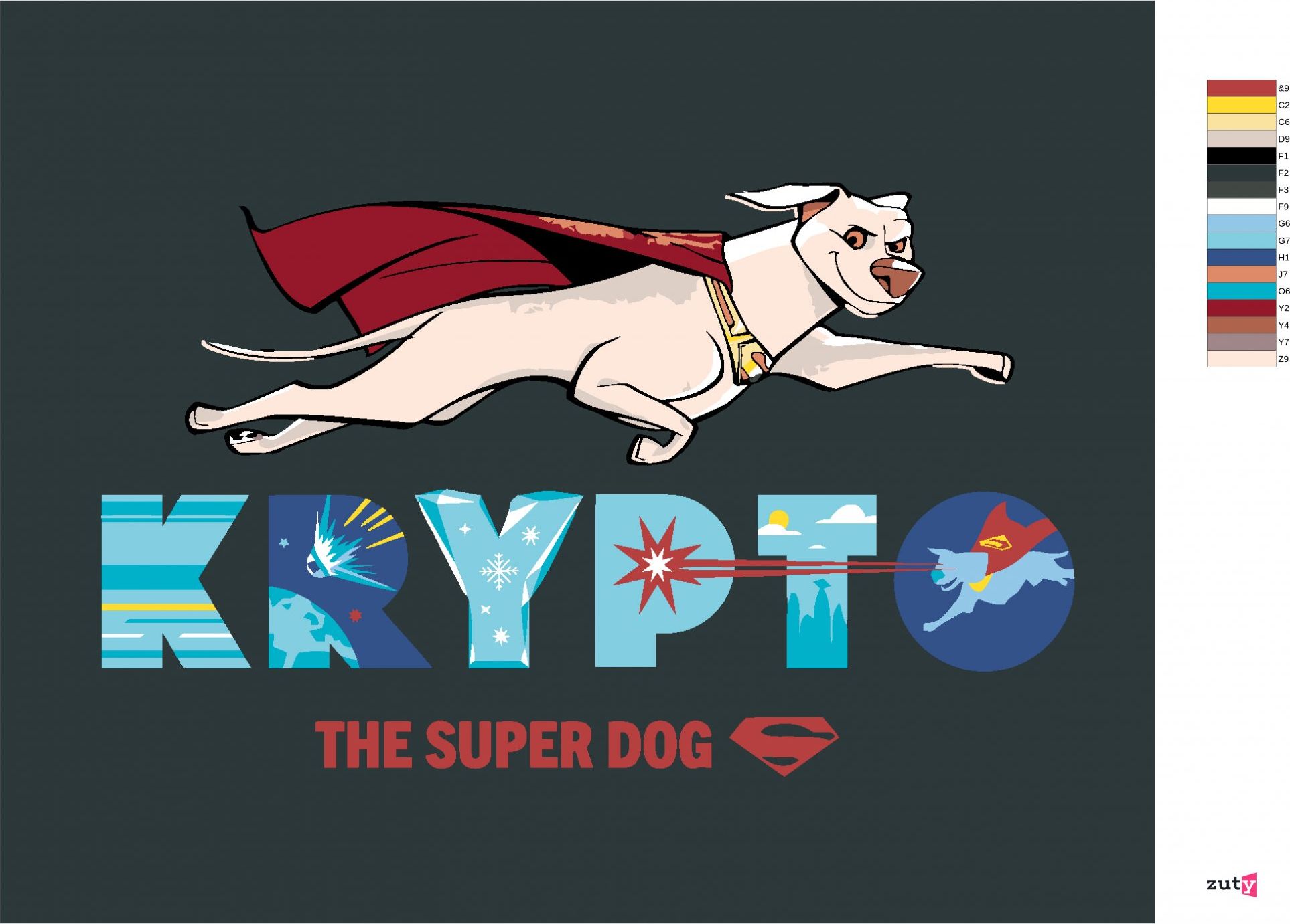 zuty Malování podle čísel - KRYPTO THE SUPERDOG (DC LIGA SUPERMAZLÍČKŮ) - Rozměr: 40x50 cm, Rámování: Varianta: vypnuté plátno na rám - obrázek 6