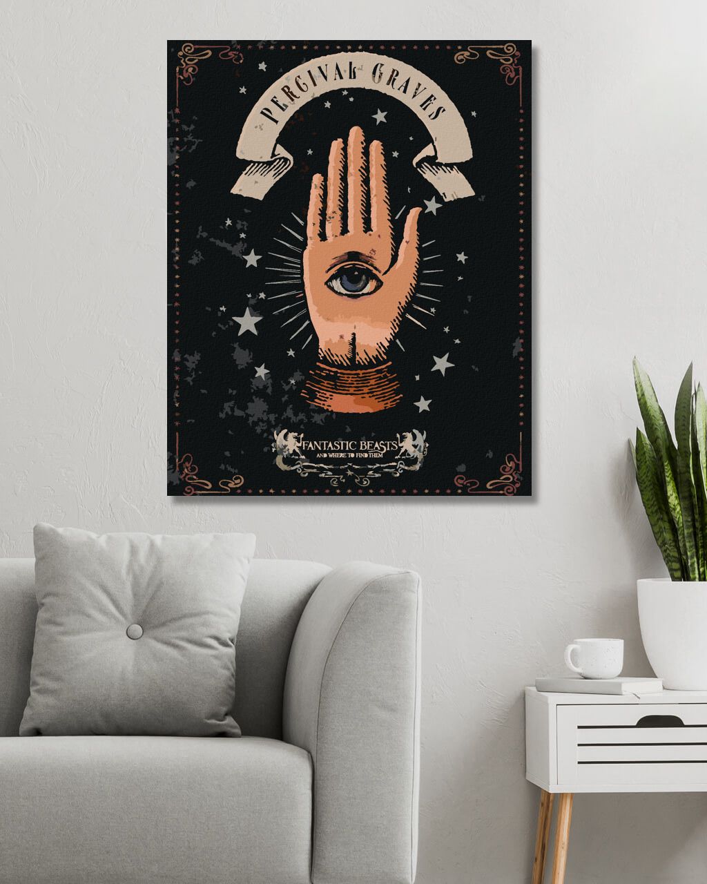 zuty Malování podle čísel - PLAKÁT BYSTROZOR PERCIVAL GRAVES (FANTASTICKÁ ZVÍŘATA) - Rozměr: 40x50 cm, Rámování: Varianta: vypnuté plátno na rám - obrázek 5