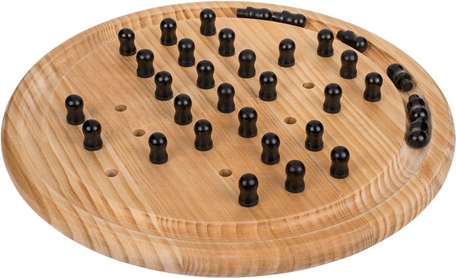 Popron.cz Dřevěná stolní hra, Solitaire, D: cca 28,5 - obrázek 2