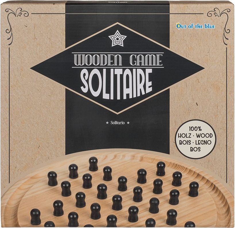 Popron.cz Dřevěná stolní hra, Solitaire, D: cca 28,5 - obrázek 3
