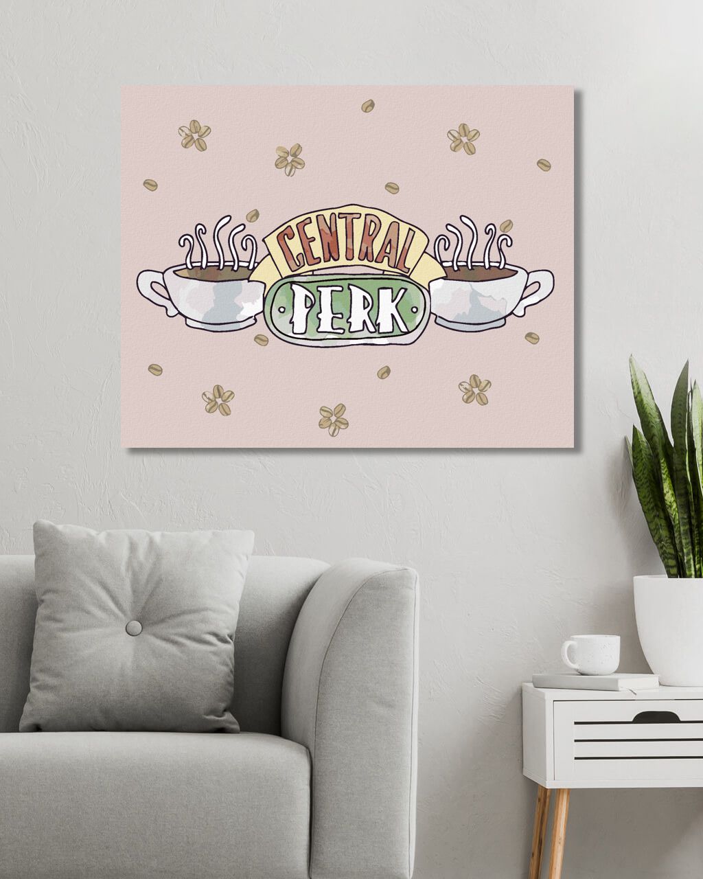 zuty Malování podle čísel - CENTRAL PERK A KÁVOVÉ BOBY (PŘÁTELÉ) - Rozměr: 40x50 cm, Rámování: Varianta: bez rámu a bez vypnutí plátna - obrázek 7