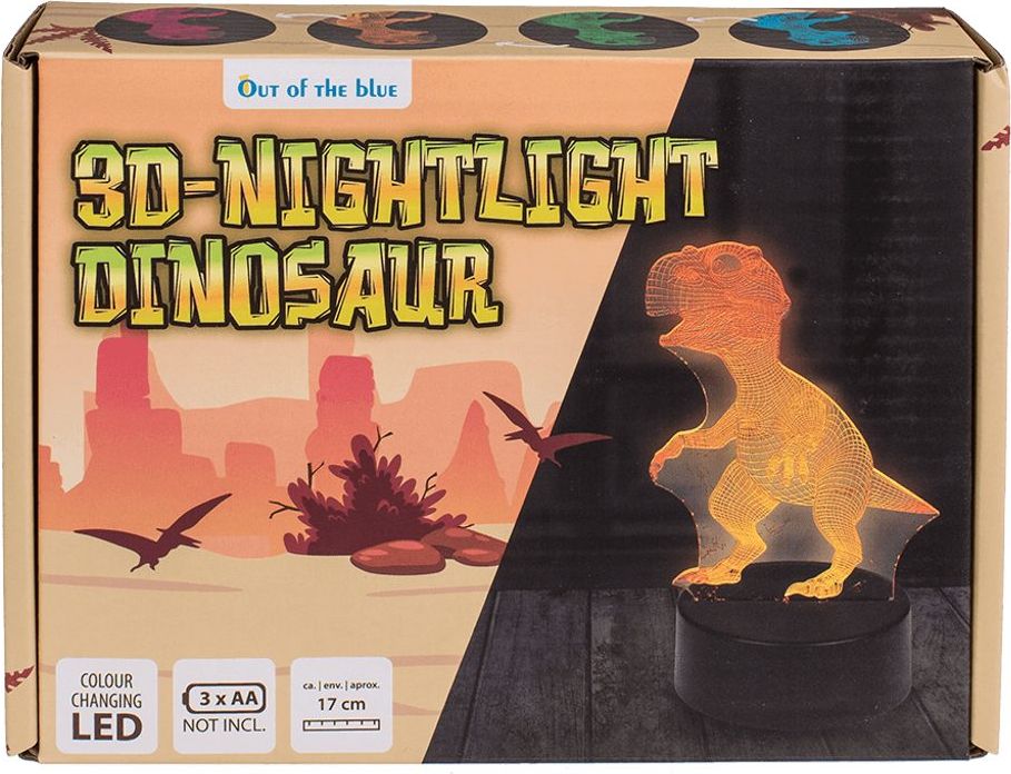 Popron.cz 3D noční světlo, dinosaurus, cca 17 cm - obrázek 2